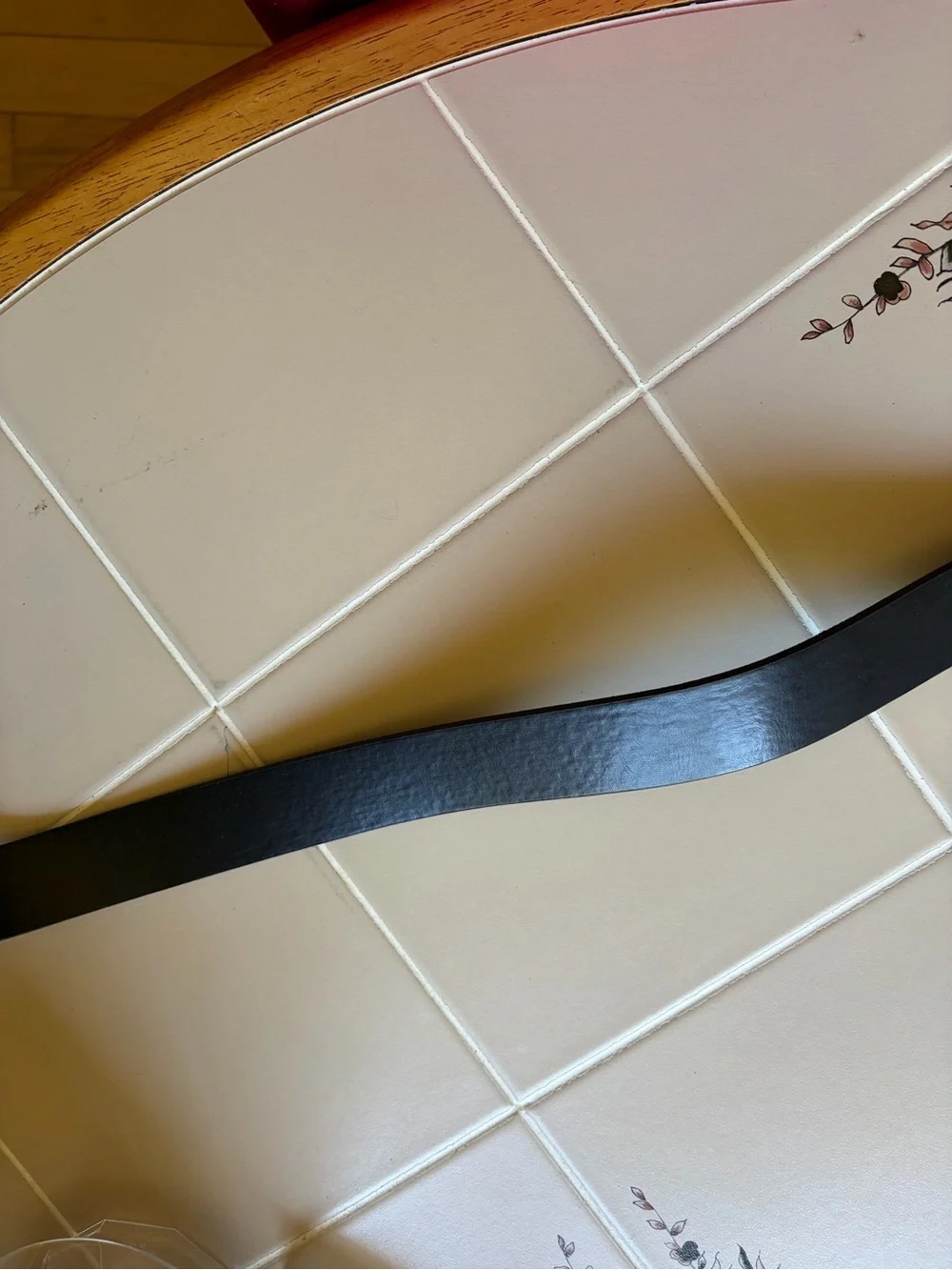 Tru Fit black leather