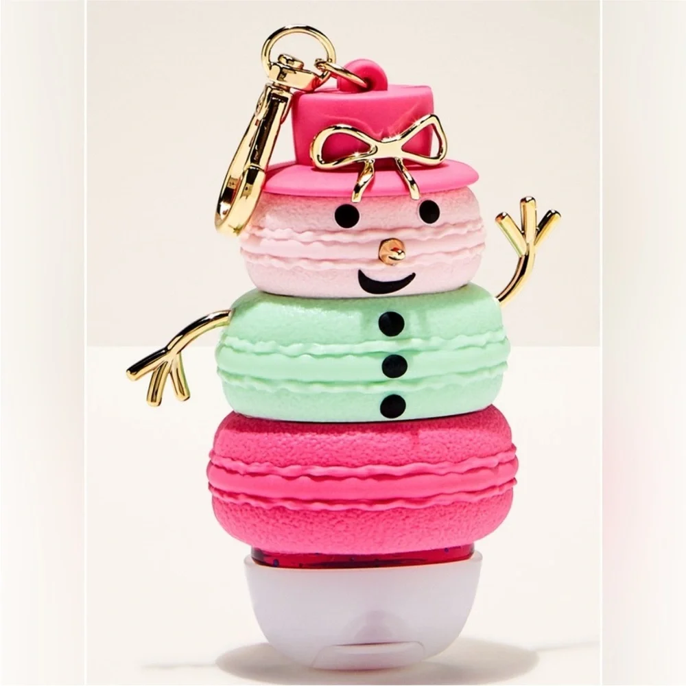 B&B Colorful Macaron Snowman germ x holder Keychain