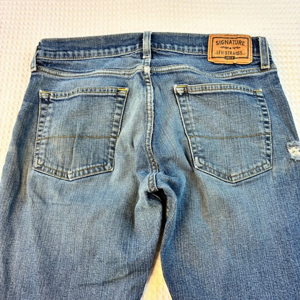 Signature by Levi Strauss Gold Label Mens Straight Leg Jeans Blue W32 L30 94601