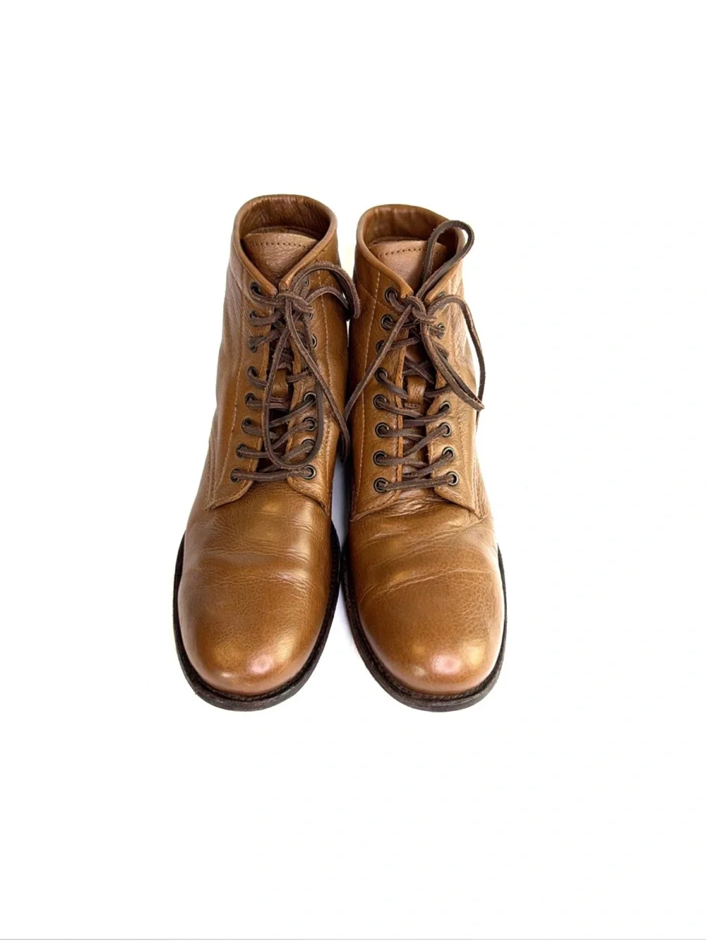 FRYE Tyler Cognac Brown Leather Chukka Boots Men Size 12 D Made in Mexico