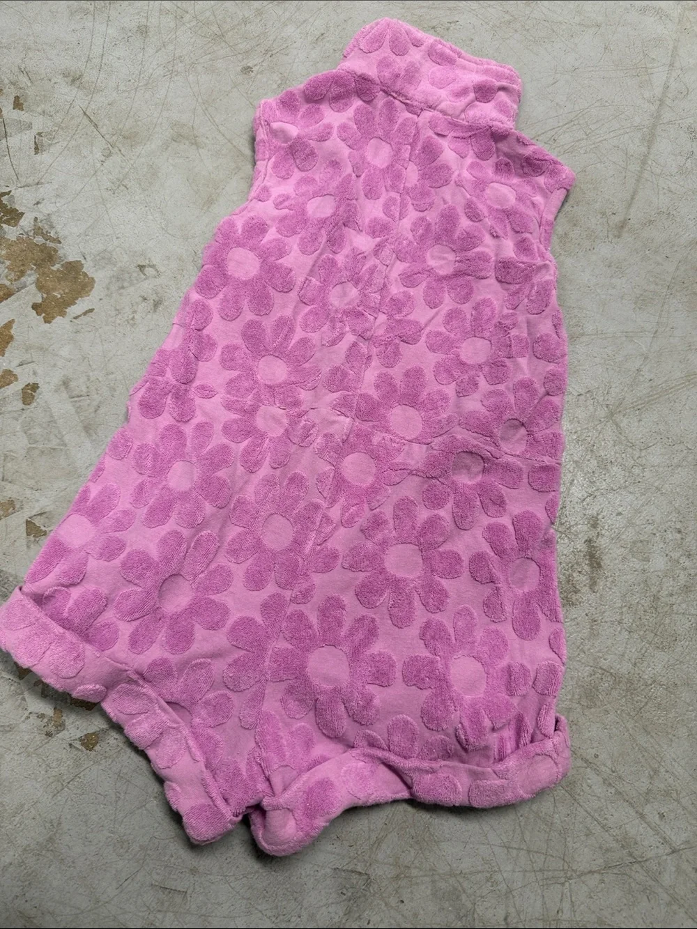 Girls' Cozy Pink Fleece Sleeveless Pajama Romper PINK LILY Kids - Size 2T