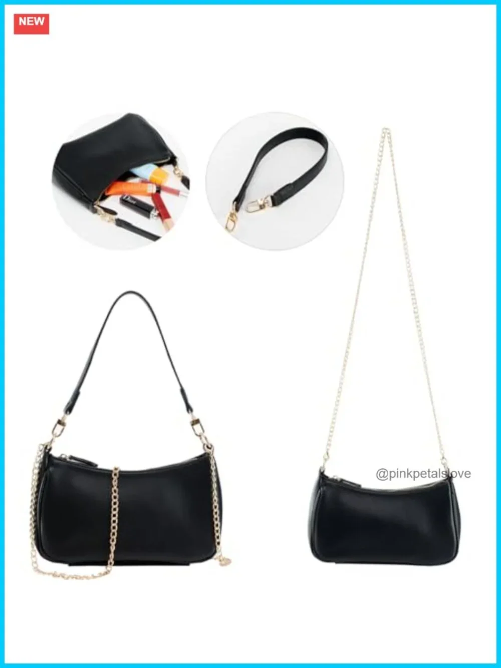 Vintage PU Leather Crossbody Hobo Bag with Zipper Closure