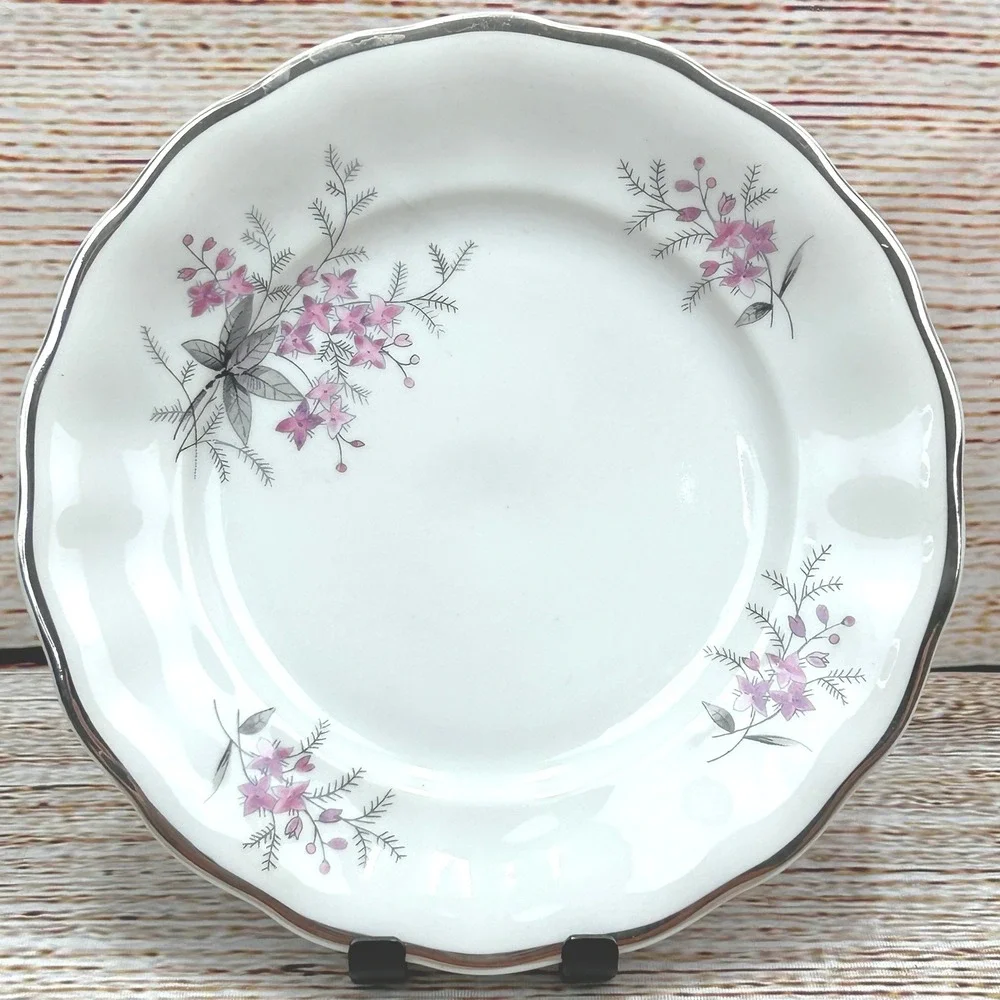 Favolina Karolina Jarolina Porcelain Salad Plate 3879 Floral Silver Scalloped‎ 5