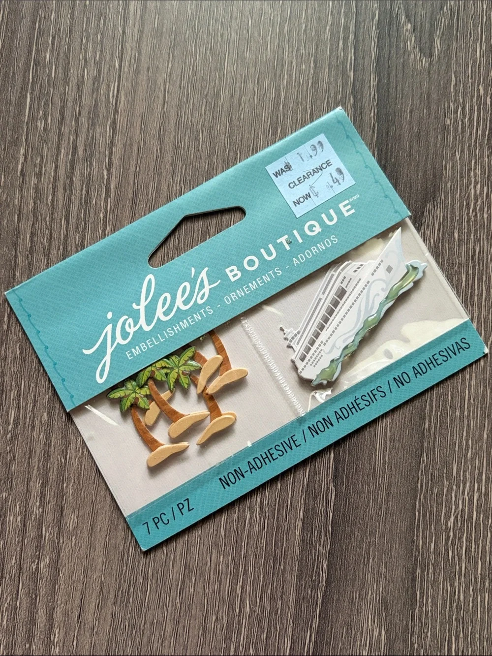 ❤️$8 Jolee's Boutique Palm Trees and Cruise Ship Embellishments