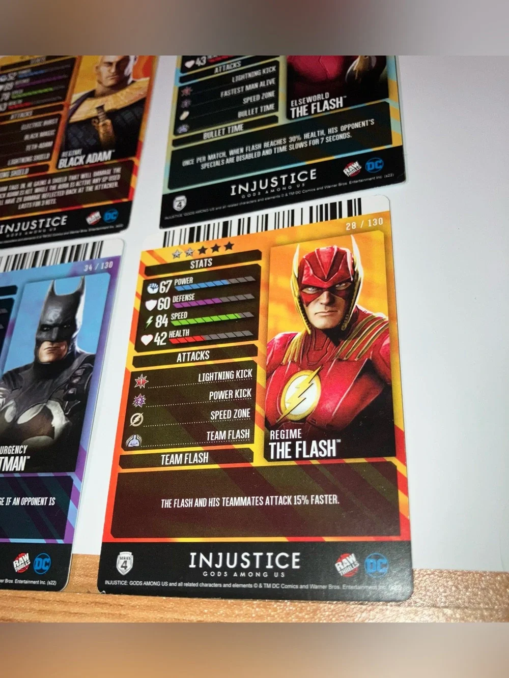 DC Comics these cards