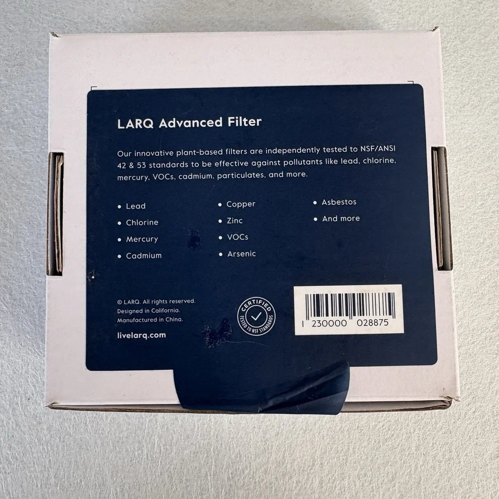 Larq advanced filter