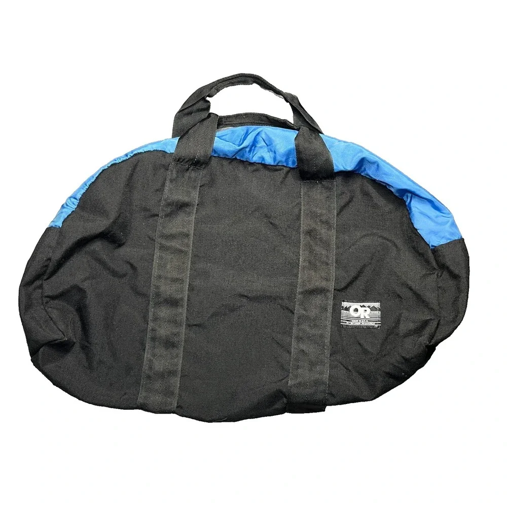 Vintage OR Outdoor Research Duffel Bag Blue Black Gym Weekender Large 28x13x11