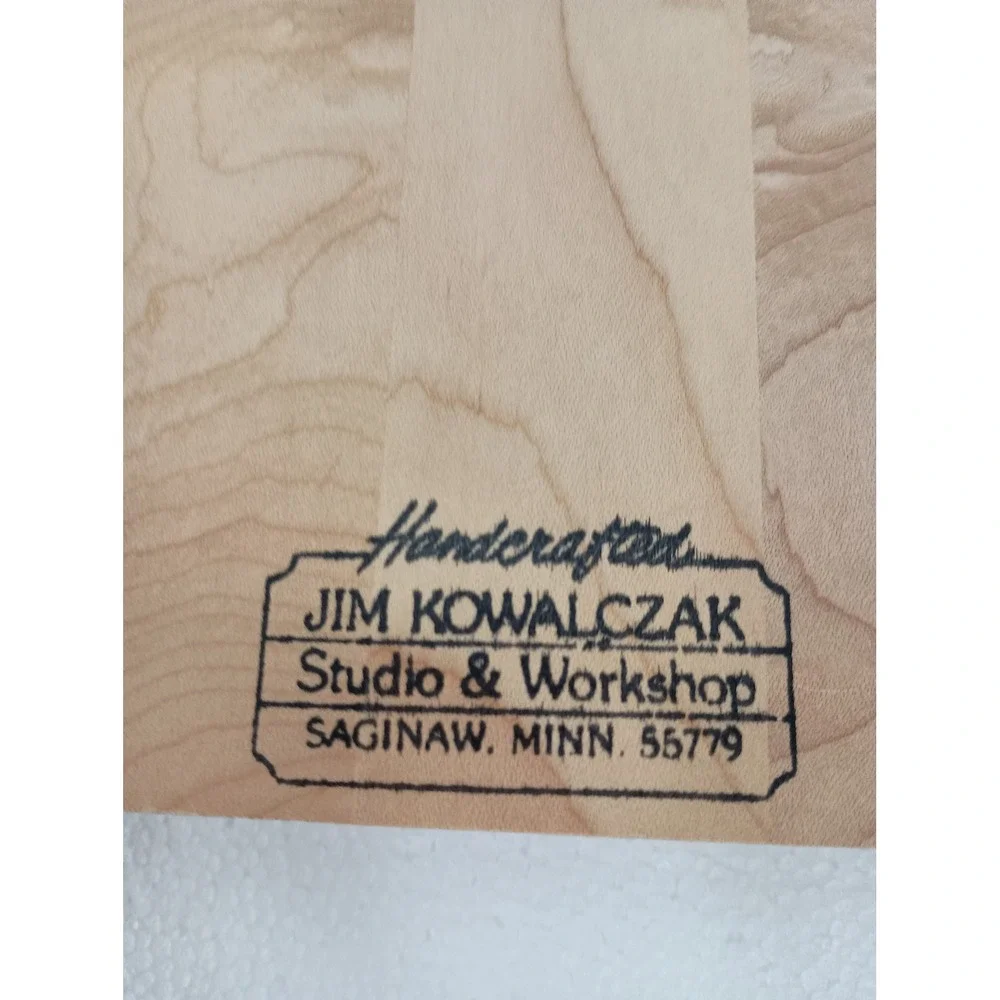 Vintage Loon Key Rack Wildlife Wood Hand Made Cabin Decor 1984 Jim Kowalczak