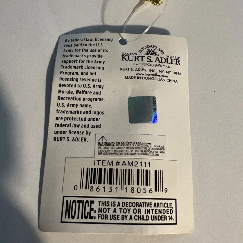 Kurt Adler ornament new