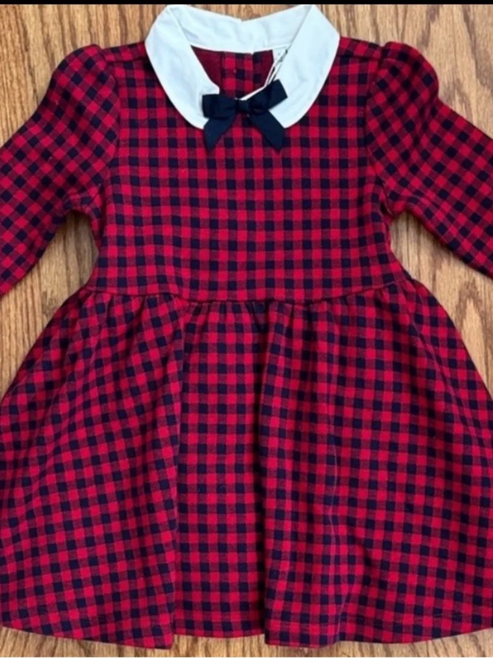 Janie and Jack Red Plaid Holiday Dress - Size 2T