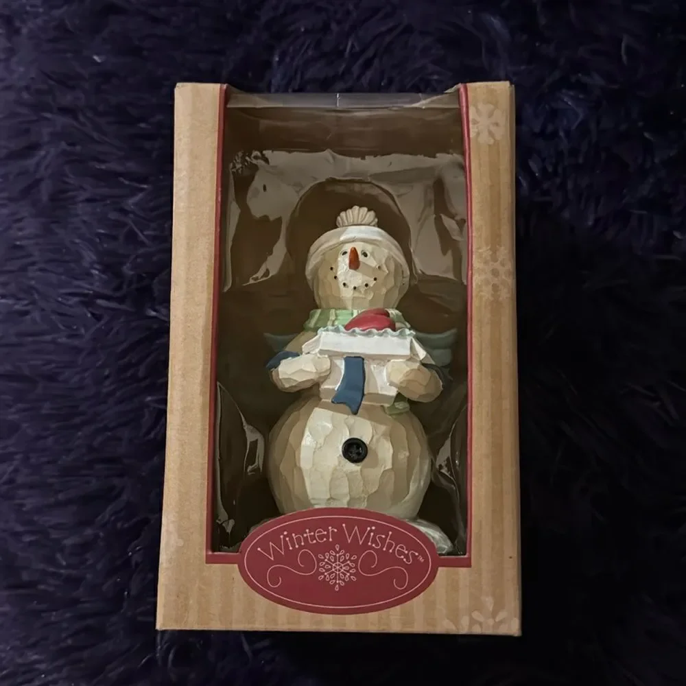 winter wishes baked with love figurine