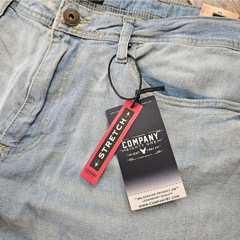 Company Eighty One whiskering inseam
