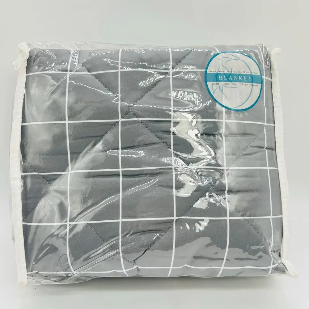Stork & Style Crib Blanket Gray Nursery‎ Bedding Modern Luxury Soft NEW