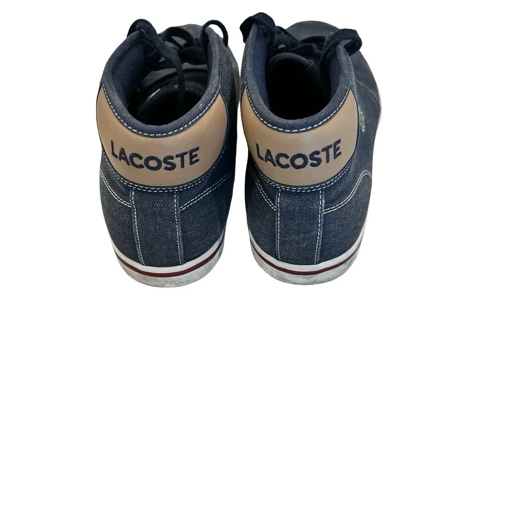 Lacoste Ampthill‎ CS Blue Chukka Sneakers Men's Size 12