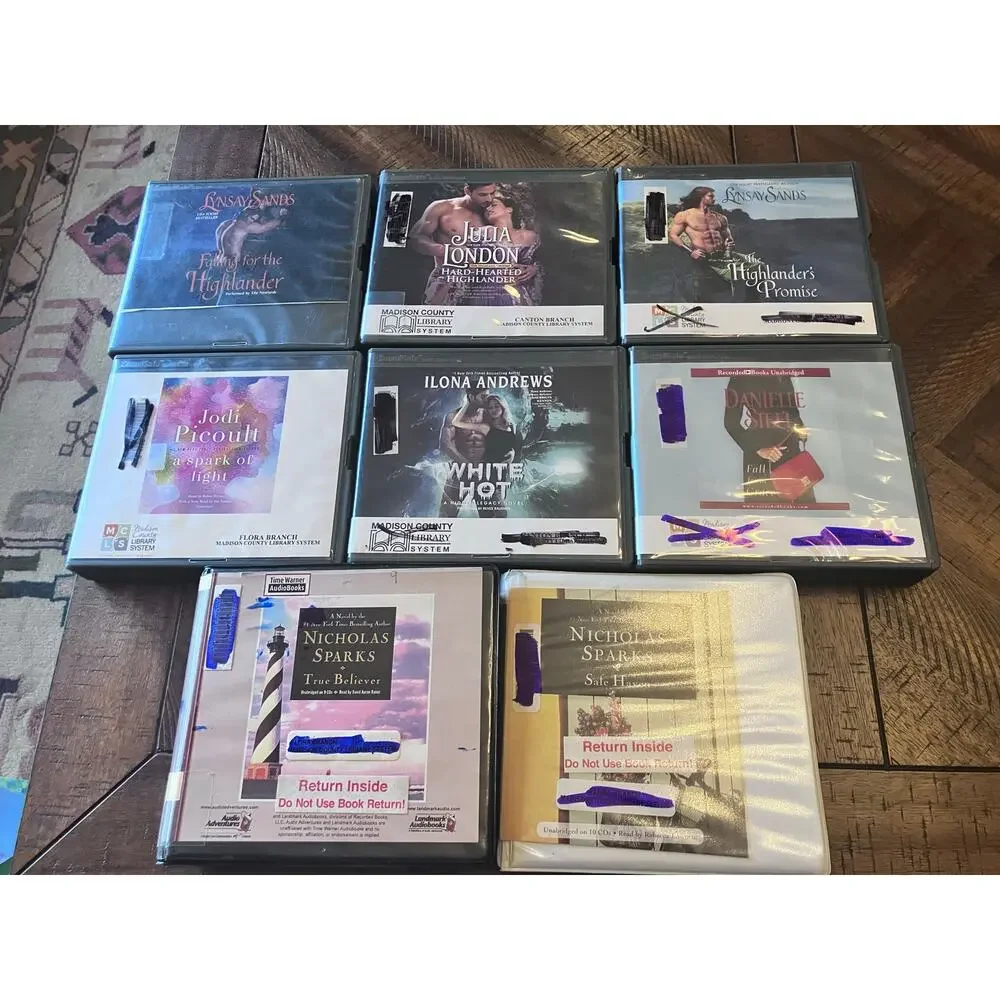 Romance Audiobook Lot‎ HIGHLANDER SERIES Danielle Steel JODI PICOULT Sparks
