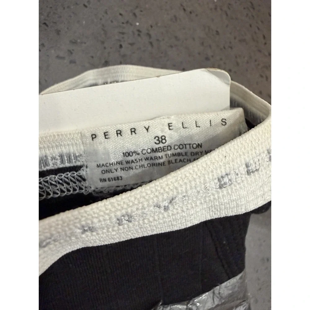 Vintage PERRY ELLIS America Cotton Low Cut Fly Front Briefs Size 38‎ 1992 USA