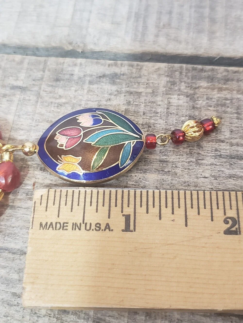 Artisan cloisonne pendant