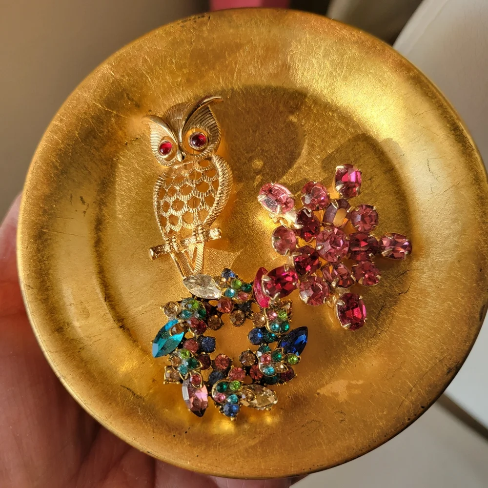 Gold Lacquer Coasters (6) ~ Viking Import Japan ~ 1960s? ~ Versatile ~ Vintage