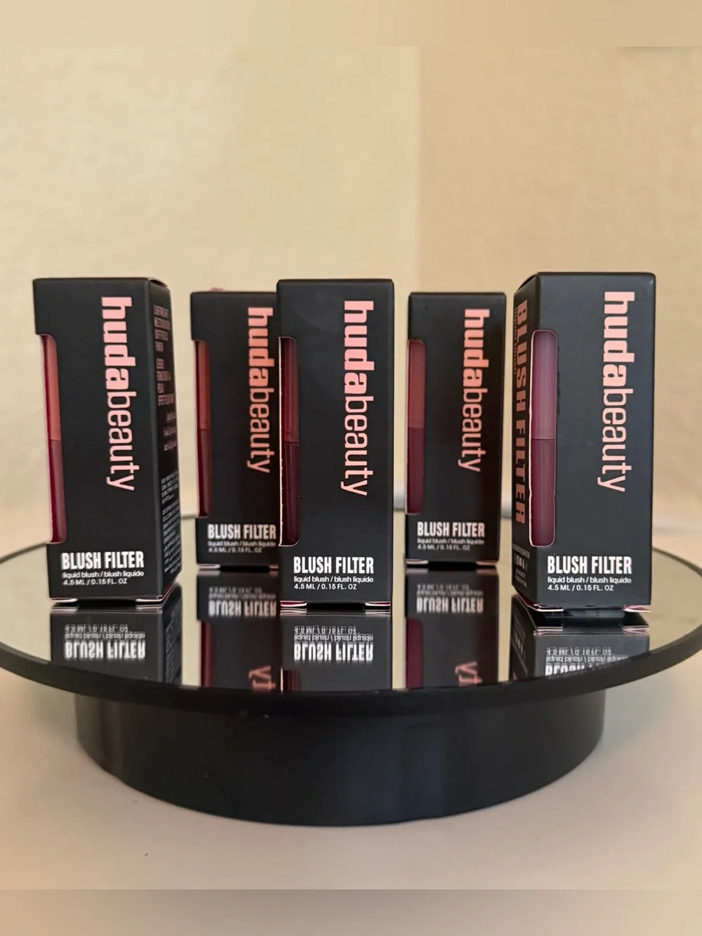 HUDA BEAUTY Blush Filter Soft Glow Liquid Blush ONE Cotton Candy Sunset Lychee