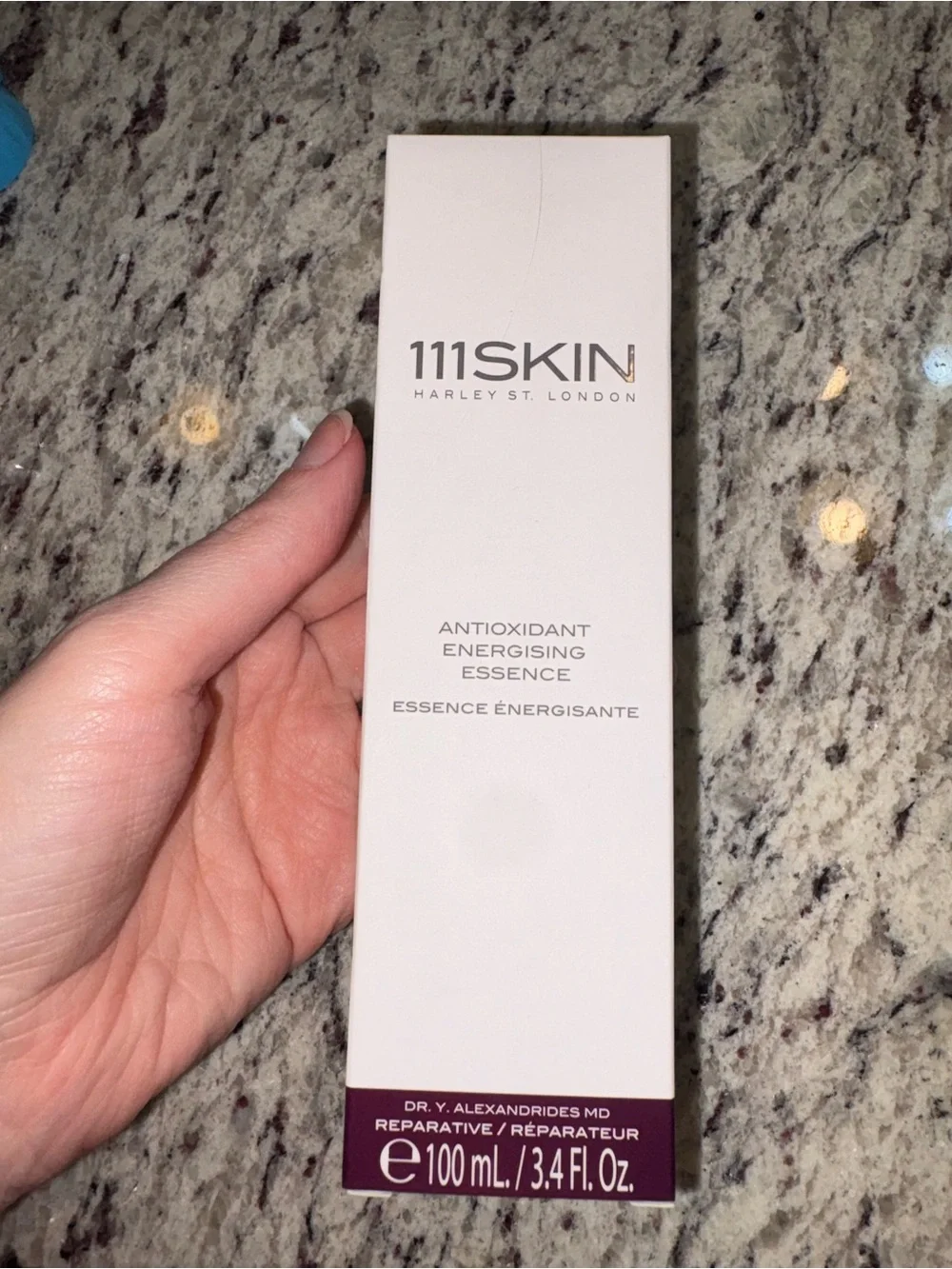 111SKIN Antioxidant Energising Essence - White with Dark Purple Accent