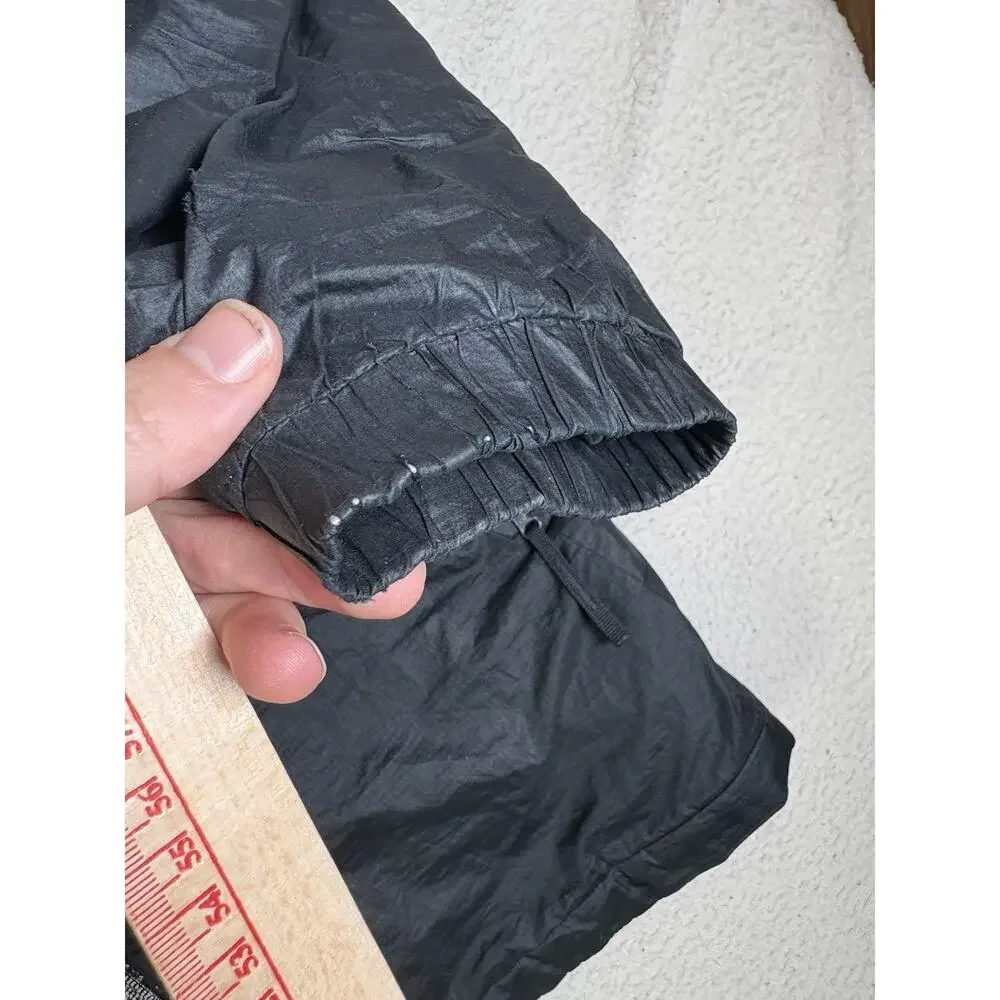 Nike Air Jordan Parka Jacket Mens Small Black Fly Hooded Primaloft Insulated Zip