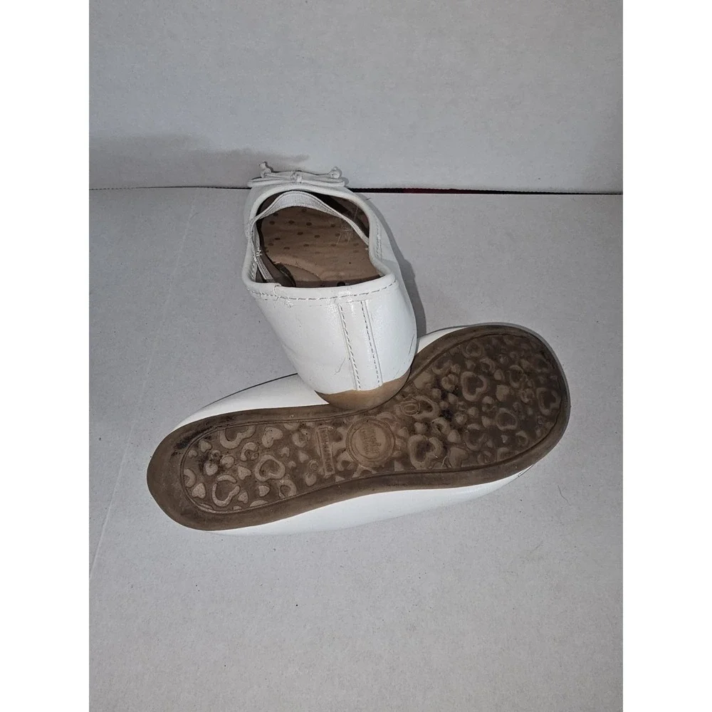 Wonder Nation Girls White‎ Ballet Flats Size 10 Memory Foam Dress Shoes