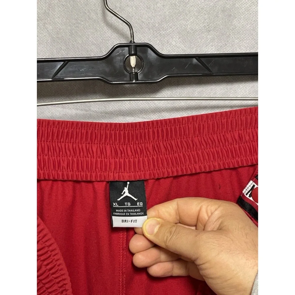 Nike Air Jordan Pants XL‎ Red Tear Away Snap Side Jumpman Track Dri Fit AJ1106
