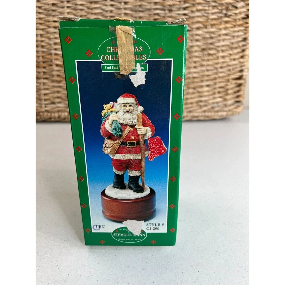 Seymour Mann Christmas Collectibles Cold Cast Porcelain‎ Santa Claus Figurines