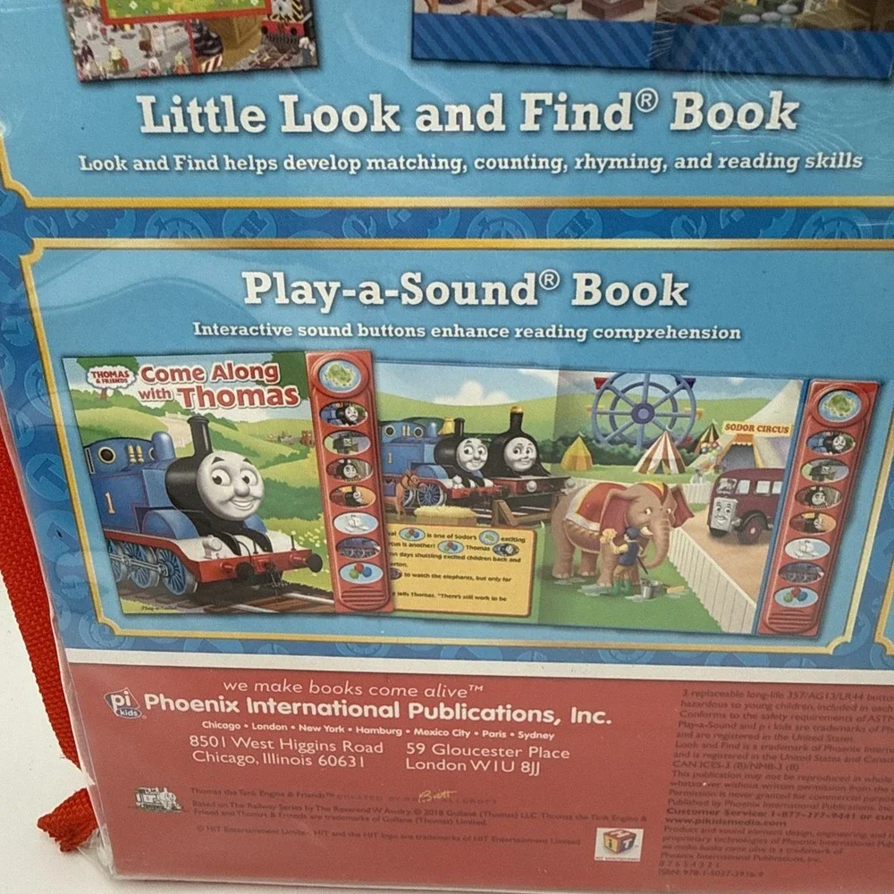 2018 Thomas The Train 3 Book Set And 20 Stickers Gift Set Phoenix International