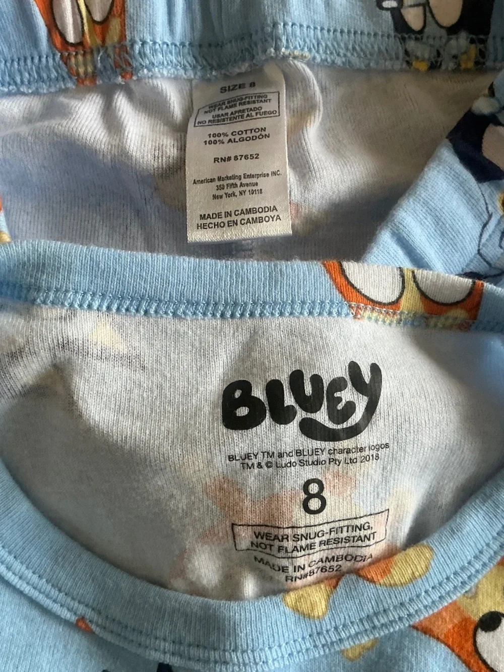 Bluey solid colored