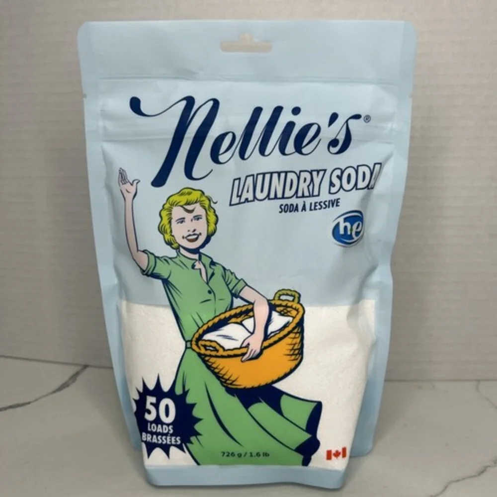 Nellie's All Natural Laundry Soda 50 Loads 1.6 lbs Brand New