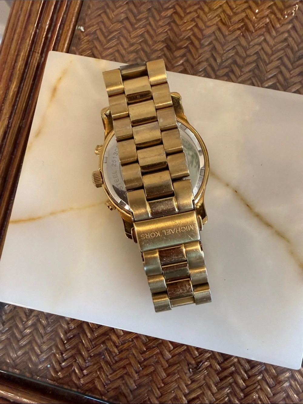 Michael Kors Gold Stainless Steel Chronograph Watch