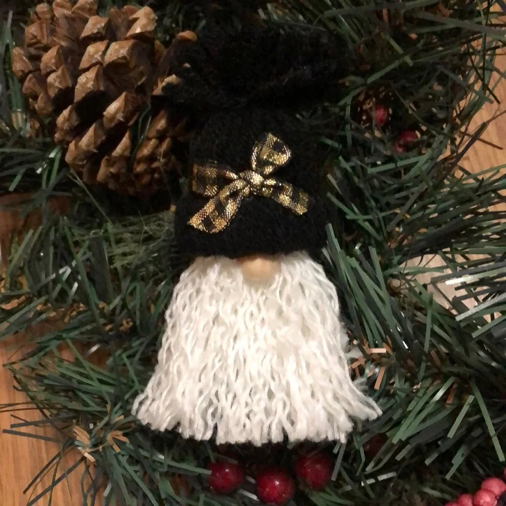 Gnome yarn ornament