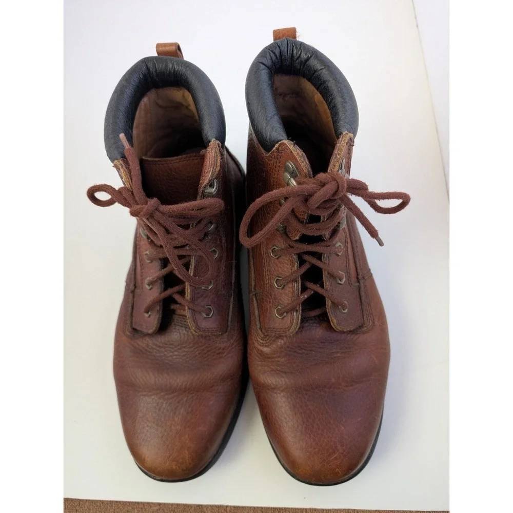 Men's Dr.Comfort Leather Work Boots Size 12W Pre Owned in Good Condition