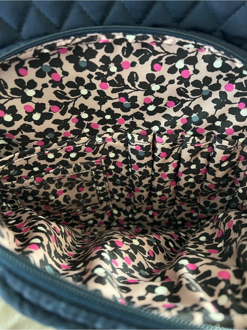 Vera Bradley quilted navy