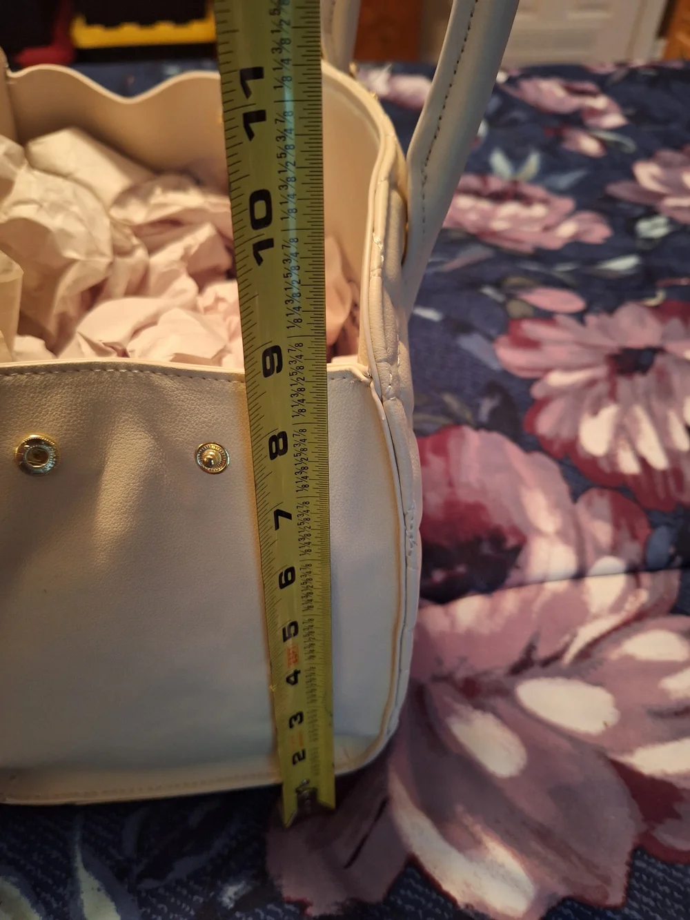 Betsey Johnson cream quilted