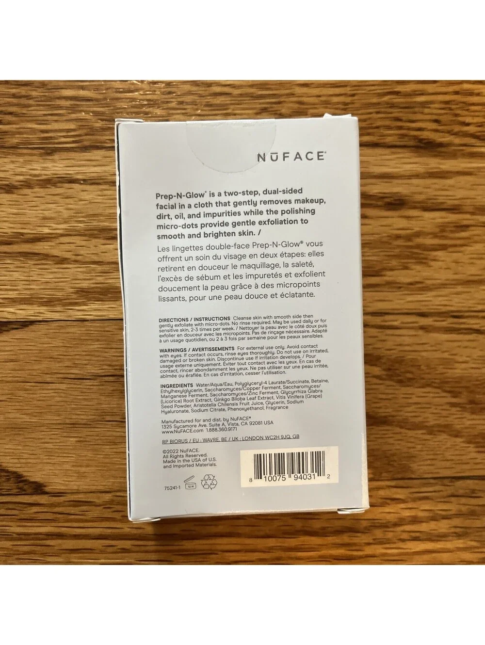 NuFace ships fast
