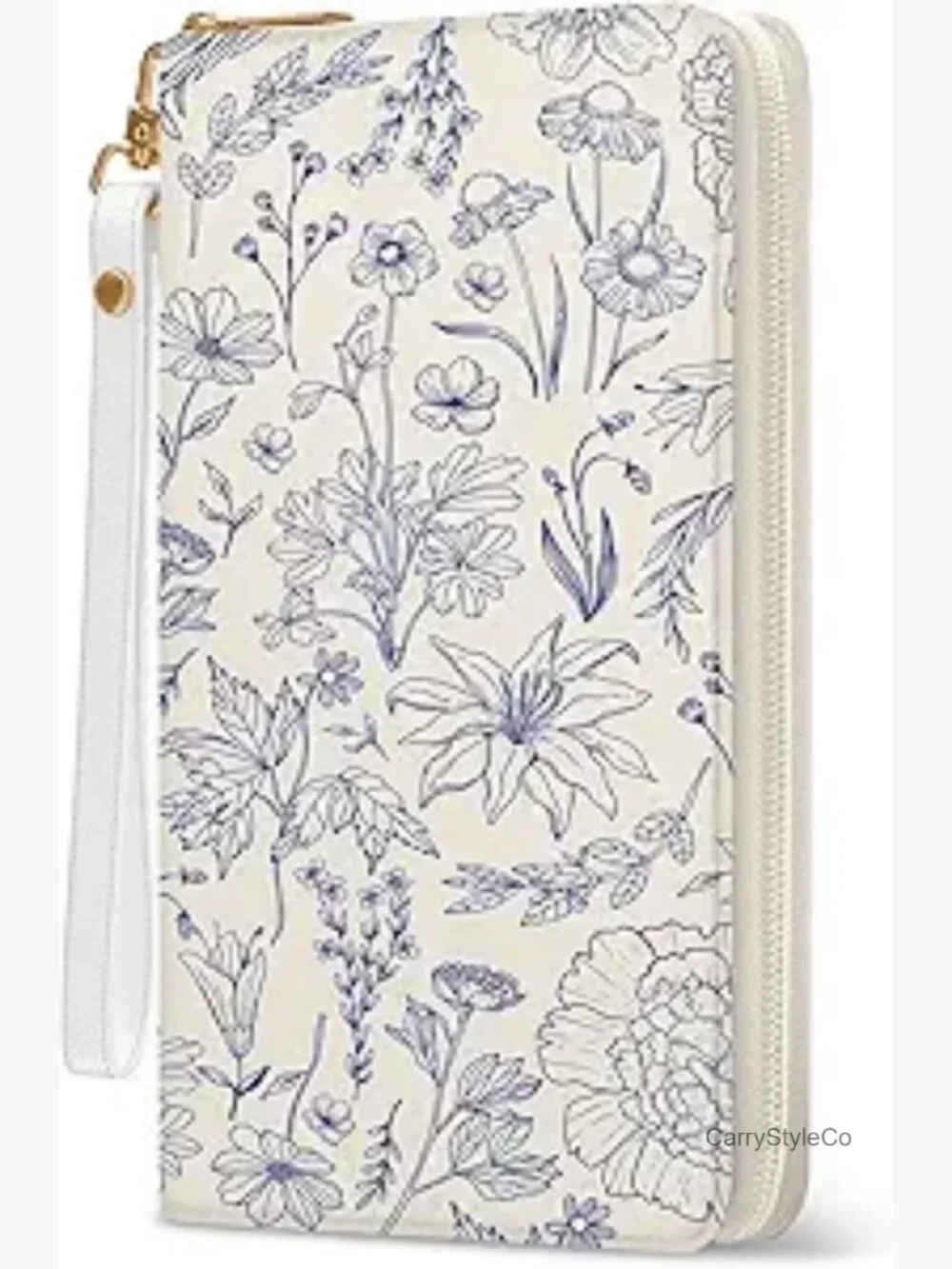RFID Blocking Credit Card Holder Wristlet Wallet with Zipper Clutch