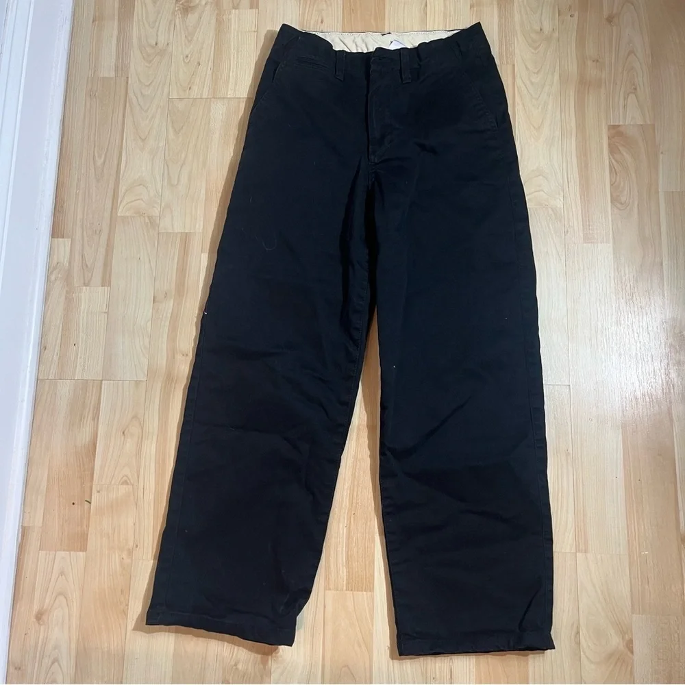 Gap Boys Black Lined Chino pants Size 10 Straight Leg