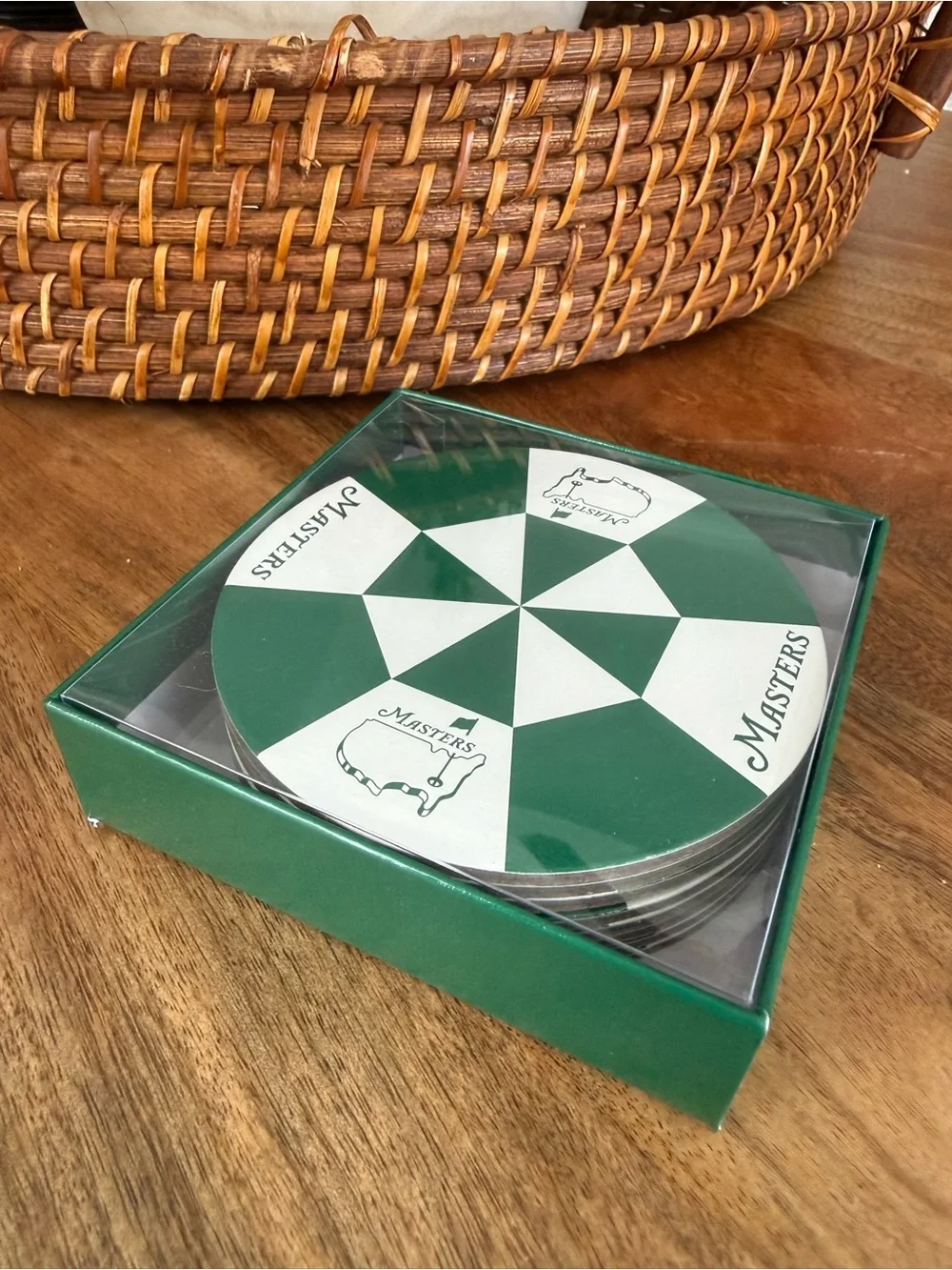 Masters round coasters