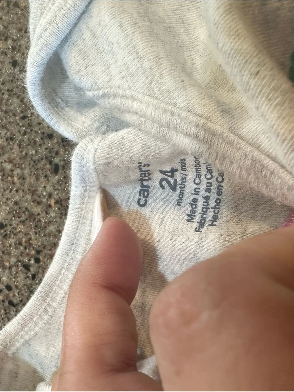 Carters soft gray