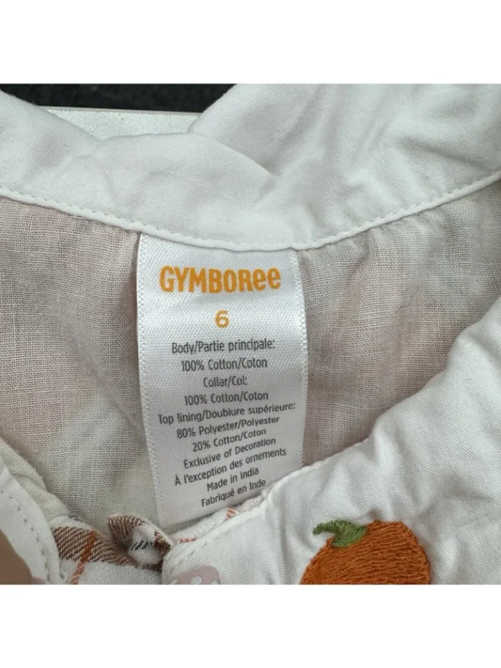 Gymboree girl pumpkin