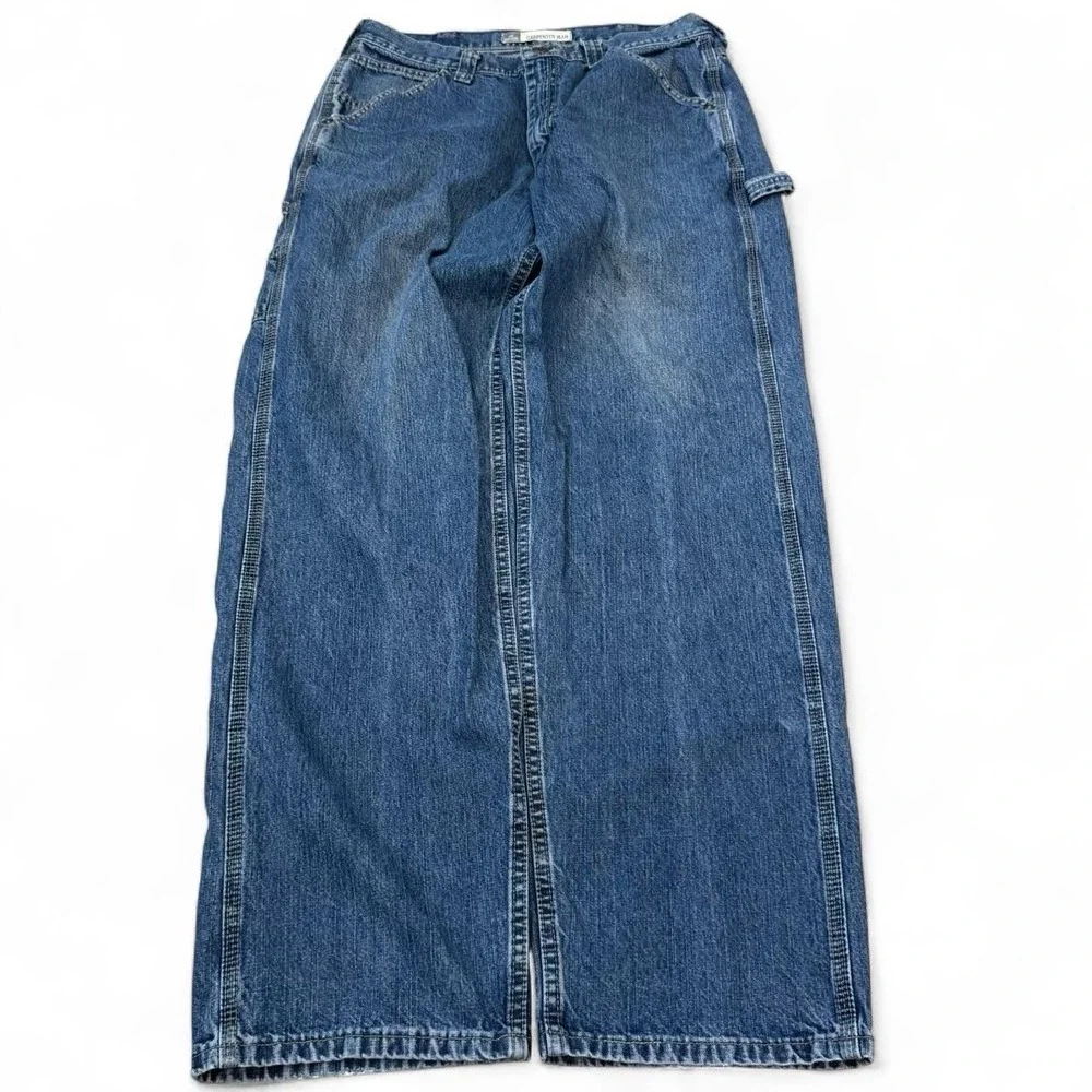 Vintage Buddy Lee Carpenter Blue Jeans Men's 34x33 Skater Workwear Grunge Y2K