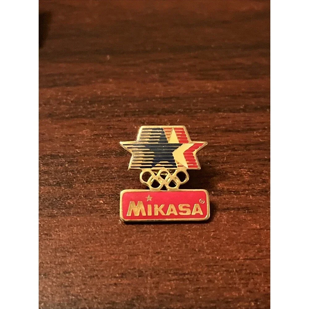 1984 Los Angeles Olympics Team USA Mikasa‎ Lapel Hat Pin