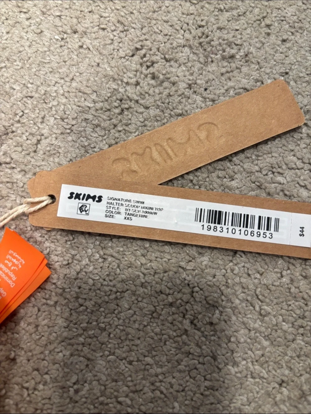 SKIMS vibrant orange