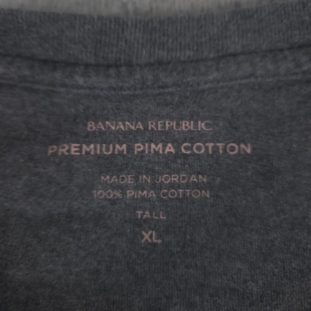 LOT OF 3 Banana Republic Shirt Mens XL/ XL Tall Luxe Touch Pima Cotton Henley