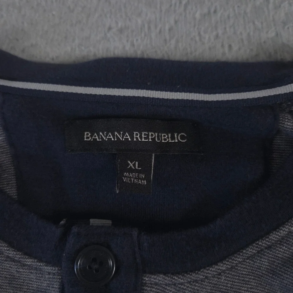 LOT OF 3 Banana Republic Shirt Mens XL/ XL Tall Luxe Touch Pima Cotton Henley