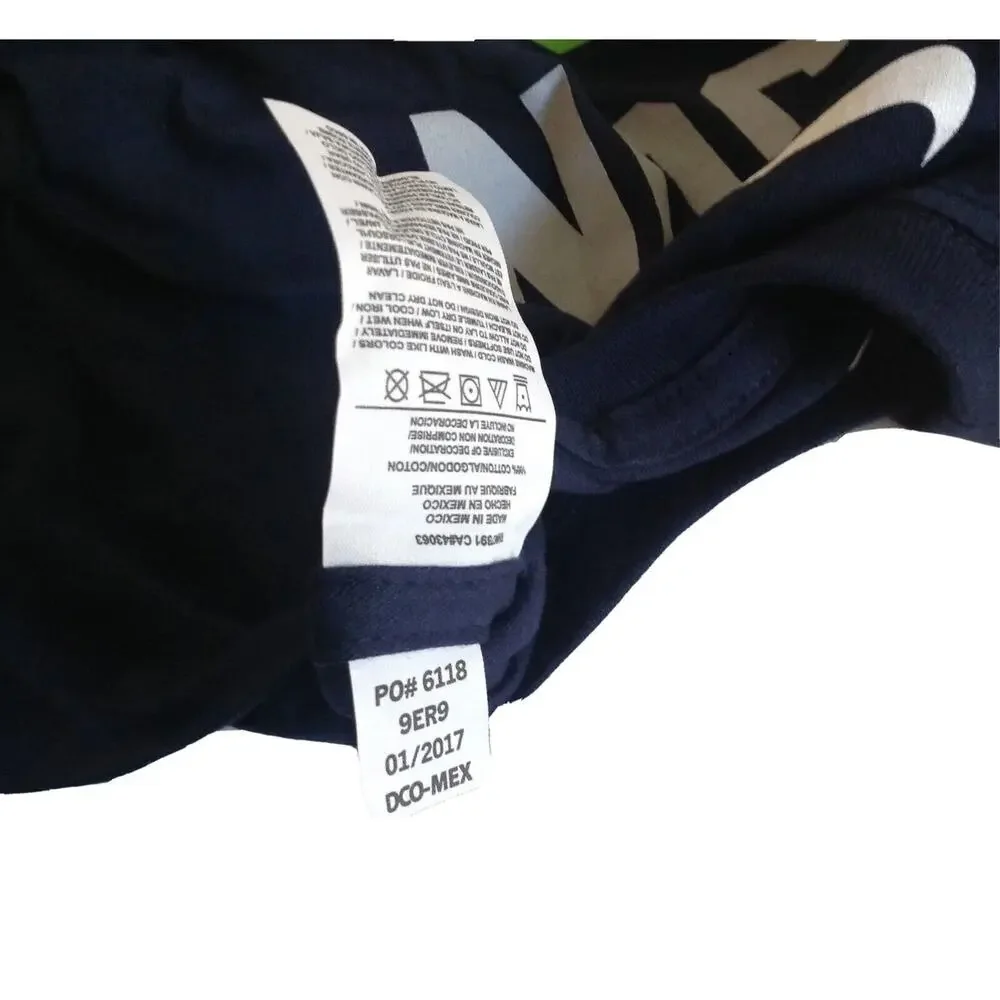 Nike Russell Wilson Seattle Seahawks Boys Navy Player Name & Number Tee YMD NEW