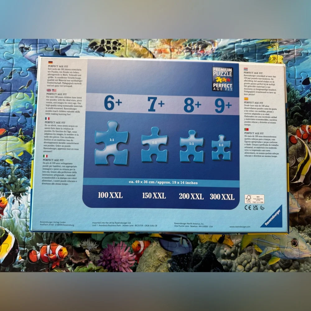 Ravensburger 150 XXL Puzzle - Vibrant Marine Life