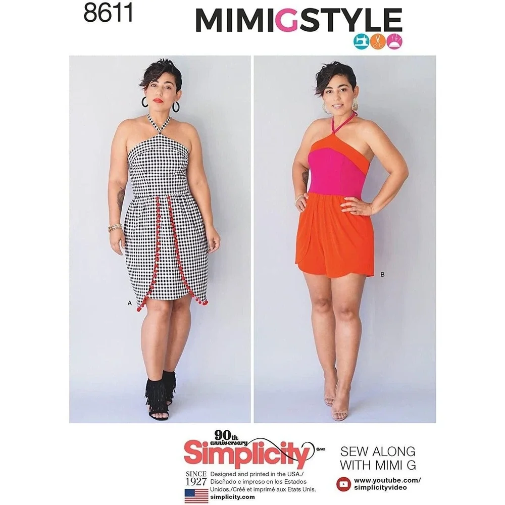 Simplicity Sewing Pattern 8611 Misses Dress Romper by Mimi‎ G Style Size 16-24